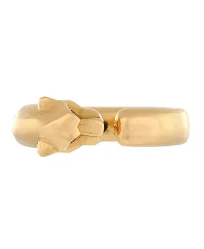 Pre-owned Pre-owned Cartier  Cartier 7mm Panthere De Cartier Band Ring 18k Gold With Onyx And Tsavorite