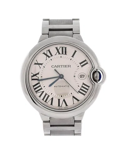 Pre-owned Pre-owned Cartier  Cartier Ballon Bleu De Cartier Automatic Watch In Stainless Steel 42mm In Brown