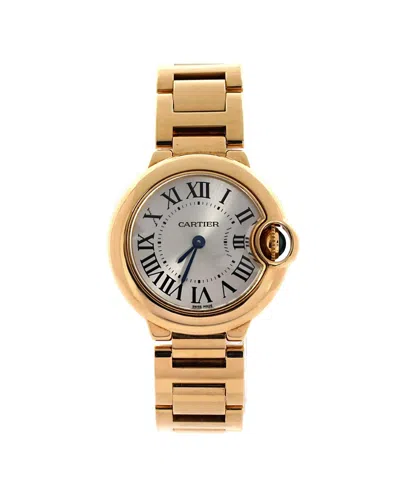 Pre-owned Pre-owned Cartier  Cartier Ballon Bleu De Cartier Quartz Watch In Gold 28mm