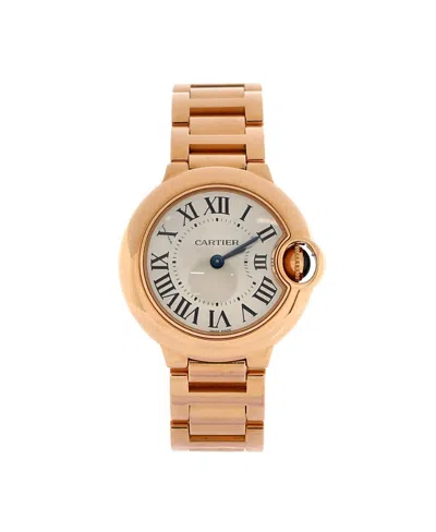 Pre-owned Pre-owned Cartier  Cartier Ballon Bleu De Cartier Quartz Watch In Rose Gold 28mm