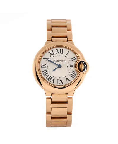 Pre-owned Pre-owned Cartier  Cartier Ballon Bleu De Cartier Quartz Watch In Rose Gold 28mm