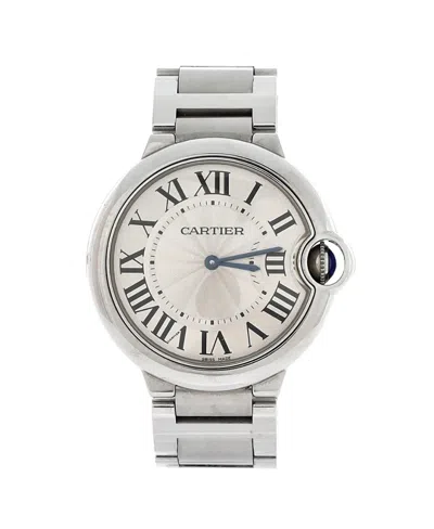 Pre-owned Pre-owned Cartier  Cartier Ballon Bleu De Cartier Quartz Watch In Stainless Steel 36mm In Brown
