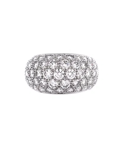 Pre-owned Pre-owned Cartier  Cartier Bombe Ring 18k White Gold With Diamonds