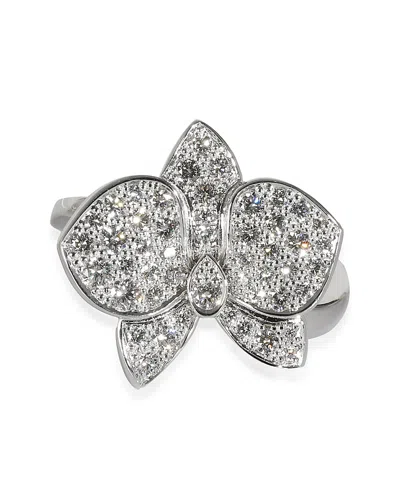Pre-owned Pre-owned Cartier  Cartier Caresse D'orchidees 18k White Gold Fashion Ring
