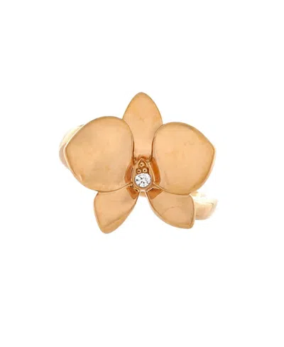 Pre-owned Pre-owned Cartier  Cartier Caresse D'orchidees Ring 18k Rose Gold And Diamond
