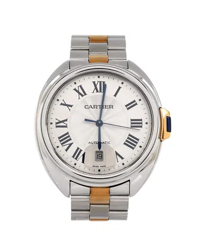 Pre-owned Pre-owned Cartier  Cartier Cle De Cartier Automatic Watch In Stainless Steel And Rose Gold 40mm