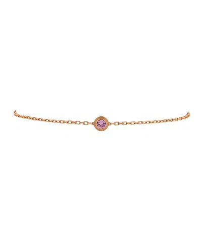 Pre-owned Pre-owned Cartier  Cartier D'amour Bracelet 18k Rose Gold With Pink Sapphire