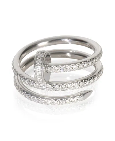 Pre-owned Pre-owned Cartier  Cartier Double Juste Un Clou 18k White Gold Ring