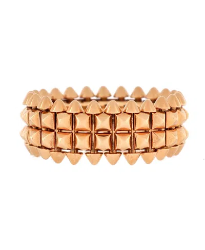Pre-owned Pre-owned Cartier  Cartier Double Row Clash De Cartier Ring 18k Rose Gold