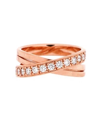 Pre-owned Pre-owned Cartier  Cartier Etincelle De Cartier Crossover Ring 18k Rose Gold And Diamonds