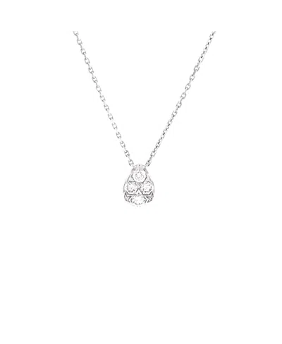 Pre-owned Pre-owned Cartier  Cartier Etincelle De Cartier Teardrop Pendant Necklace 18k White Gold And Diamonds, 16.5"