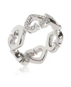 PRE-OWNED CARTIER PRE-OWNED CARTIER HEARTS AND SYMBOLS 18K WHITE GOLD BAND