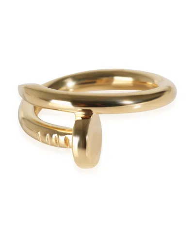Pre-owned Pre-owned Cartier  Cartier Juste Un Clou 18k Yellow Gold Ring In K Gold