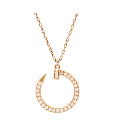 Pre-owned Pre-owned Cartier  Cartier Juste Un Clou Pendant Necklace 18k Gold And Diamonds