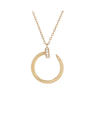 Pre-owned Pre-owned Cartier  Cartier Juste Un Clou Pendant Necklace 18k Gold With Diamonds