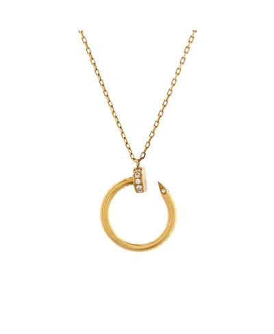 Pre-owned Pre-owned Cartier  Cartier Juste Un Clou Pendant Necklace 18k Gold With Diamonds