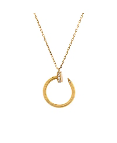 Pre-owned Pre-owned Cartier  Cartier Juste Un Clou Pendant Necklace 18k Gold With Diamonds