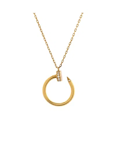 Pre-owned Pre-owned Cartier  Cartier Juste Un Clou Pendant Necklace 18k Gold With Diamonds