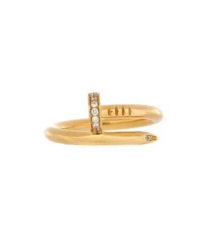 Pre-owned Pre-owned Cartier  Cartier Juste Un Clou Ring 18k Gold And Diamonds