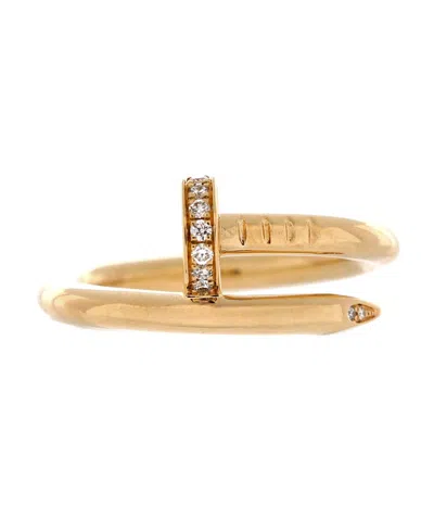 Pre-owned Pre-owned Cartier  Cartier Juste Un Clou Ring 18k Gold And Diamonds