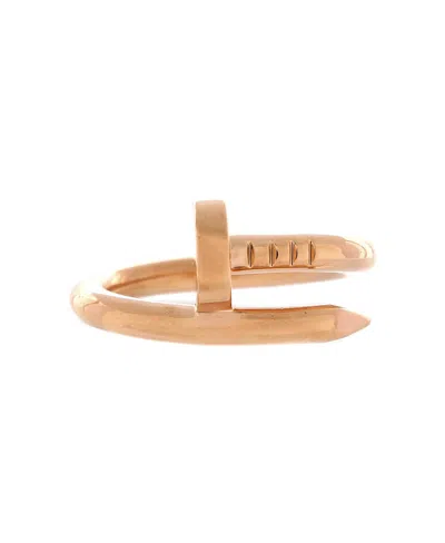 Pre-owned Pre-owned Cartier  Cartier Juste Un Clou Ring 18k Rose Gold In Pink
