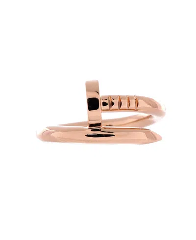 Pre-owned Pre-owned Cartier  Cartier Juste Un Clou Ring 18k Rose Gold In Pink
