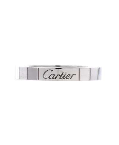 Pre-owned Pre-owned Cartier  Cartier Lanieres Ring 18k White Gold With Diamond
