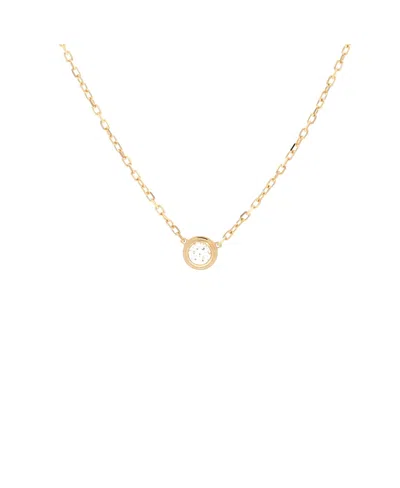 Pre-owned Pre-owned Cartier  Cartier Large Cartier D'amour Pendant Necklace 18k Gold With Diamond