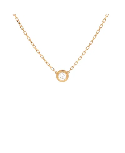 Pre-owned Pre-owned Cartier  Cartier Large Cartier D'amour Pendant Necklace 18k Gold With Diamond