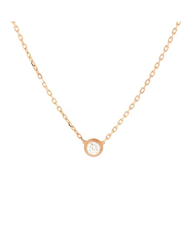 Pre-owned Pre-owned Cartier  Cartier Large Cartier D'amour Pendant Necklace 18k Rose Gold With Diamond