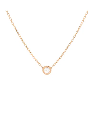 Pre-owned Pre-owned Cartier  Cartier Large Cartier D'amour Pendant Necklace 18k Rose Gold With Diamond