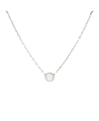 Pre-owned Pre-owned Cartier  Cartier Large Cartier D'amour Pendant Necklace 18k White Gold With Diamond