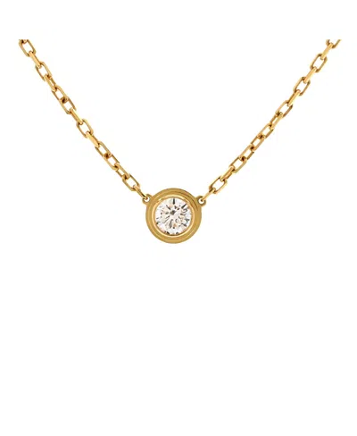 Pre-owned Pre-owned Cartier  Cartier Large D'amour Pendant Necklace 18k Rose Gold With Diamond