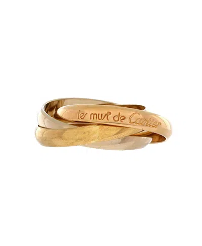 Pre-owned Pre-owned Cartier  Cartier Les Must De Cartier Trinity Ring 18k Tricolor Gold