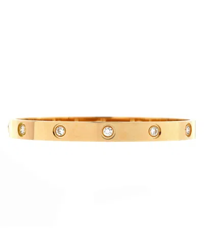 Pre-owned Pre-owned Cartier  Cartier Love 10 Diamond Bracelet 18k Gold With Diamonds