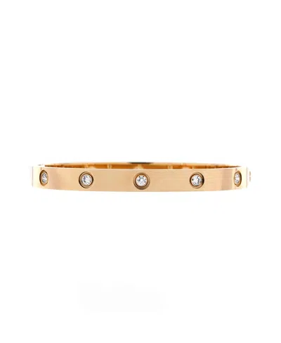 Pre-owned Pre-owned Cartier  Cartier Love 10 Diamond Bracelet 18k Gold With Diamonds