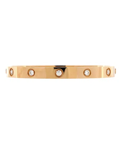 Pre-owned Pre-owned Cartier  Cartier Love 10 Diamond Bracelet 18k Rose Gold With Diamonds