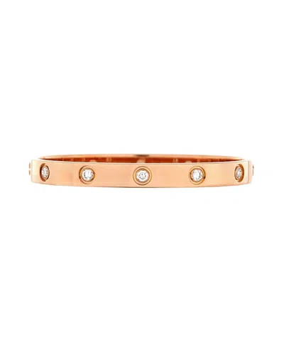 Pre-owned Pre-owned Cartier  Cartier Love 10 Diamond Bracelet 18k Rose Gold With Diamonds