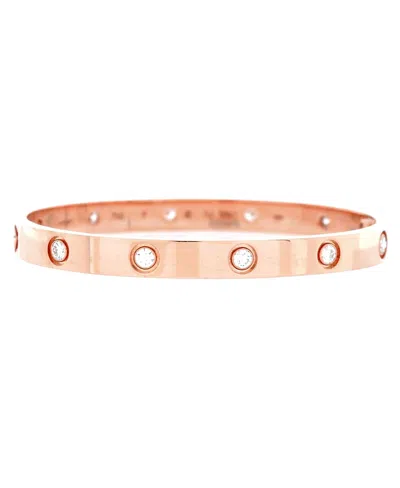 Pre-owned Pre-owned Cartier  Cartier Love 10 Diamond Bracelet 18k Rose Gold With Diamonds