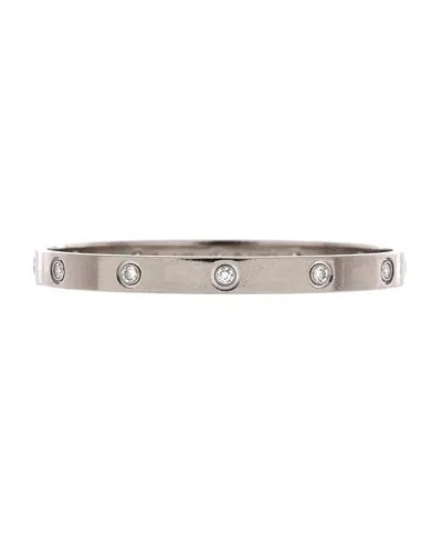 Pre-owned Pre-owned Cartier  Cartier Love 10 Diamond Bracelet 18k White Gold With Diamonds
