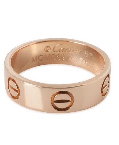 Pre-owned Pre-owned Cartier  Cartier Love 18k Rose Gold Ring