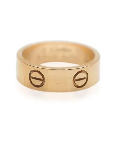 Pre-owned Pre-owned Cartier  Cartier Love 18k Rose Gold Ring
