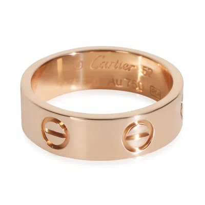 Pre-owned Pre-owned Cartier  Cartier Love 18k Rose Gold Ring In Pink