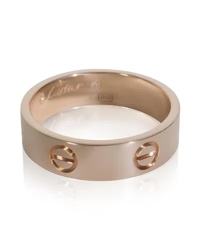 Pre-owned Pre-owned Cartier  Cartier Love 18k Rose Gold Ring In Pink