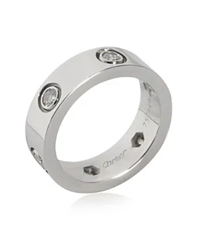 Pre-owned Cartier  Cartier Love 18k White Gold Band In Metallic
