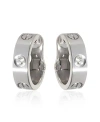 PRE-OWNED CARTIER PRE-OWNED CARTIER LOVE 18K WHITE GOLD EARRINGS