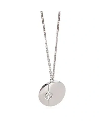 Pre-owned Cartier  Cartier Love 18k White Gold Fashion Pendant In Metallic