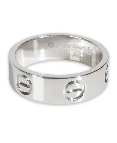 Pre-owned Pre-owned Cartier  Cartier Love 18k White Gold Ring