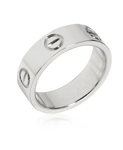 Pre-owned Cartier  Cartier Love 18k White Gold Ring