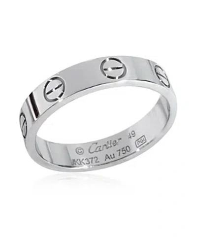 Pre-owned Cartier  Cartier Love 18k White Gold Wedding Band In Metallic